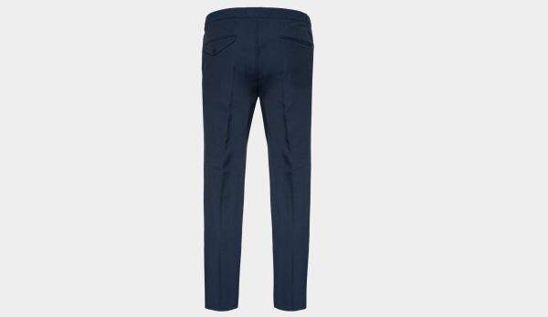 Incotex Ice-Cotton Trousers Drawstring Navy