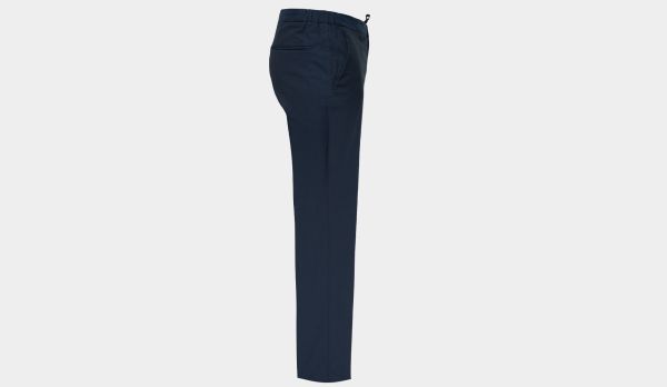 Incotex Ice-Cotton Trousers Drawstring Navy