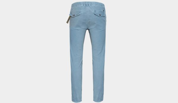 Incotex Trousers Drawstring Cotton Blue