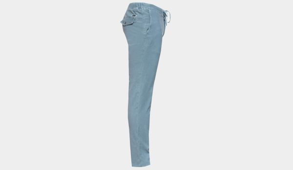 Incotex Trousers Drawstring Cotton Blue