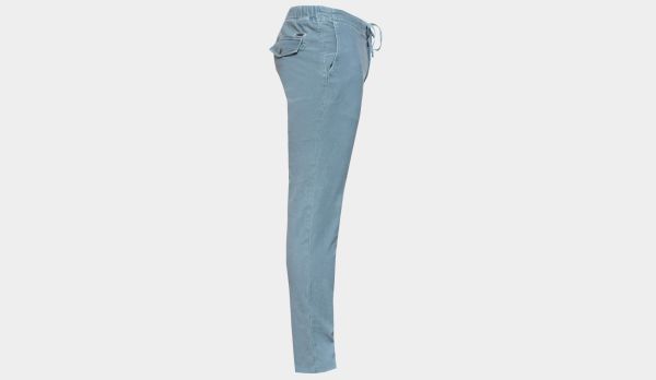 Incotex Trousers Drawstring Cotton Blue