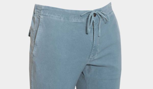 Incotex Trousers Drawstring Cotton Blue