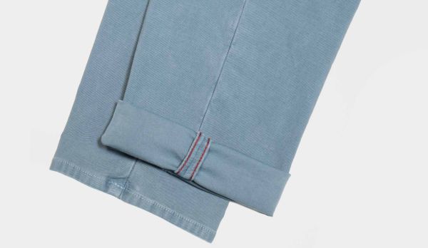 Incotex Trousers Drawstring Cotton Blue