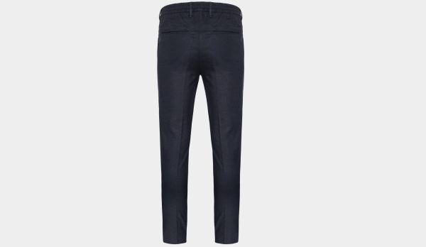 Incotex Trousers Drawstring Wool Navy