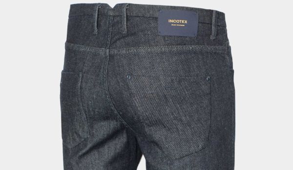 Incotex 5-Pocket Blue Division Denim-Cashmere