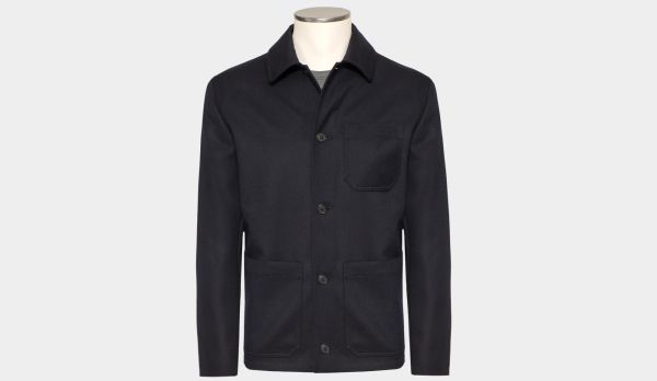 Incotex Shirt Jacket Navy