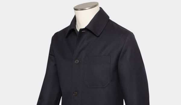 Incotex Shirt Jacket Navy