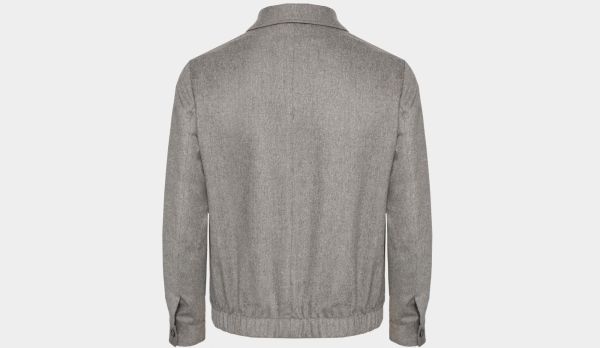 Incotex Slowear Flannel Bomber Grey