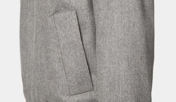 Incotex Slowear Flannel Bomber Grey