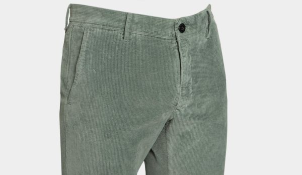 Incotex Ribcord Slacks Green