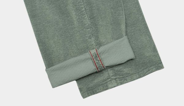 Incotex Ribcord Slacks Green