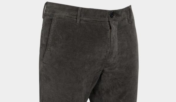 Incotex Slacks Corduroy Grey-Green
