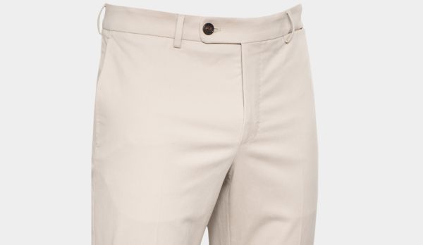 Incotex Trousers Cotton Twill Stone