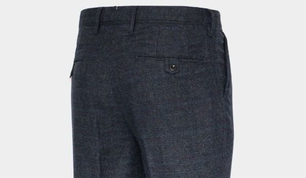 Incotex Flannel Trousers Check Grey