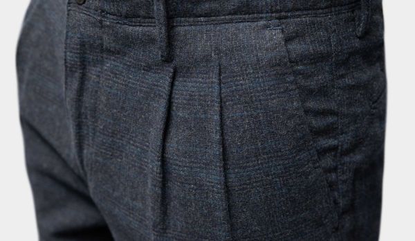 Incotex Flannel Trousers Check Grey