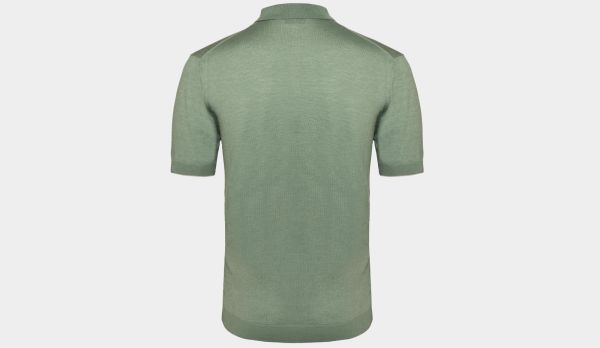 Lubiam Knitted Polo Green