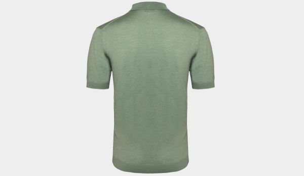 Lubiam Knitted Polo Green