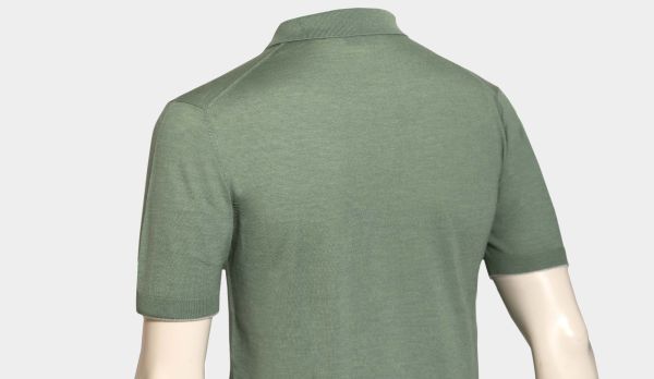Lubiam Knitted Polo Green