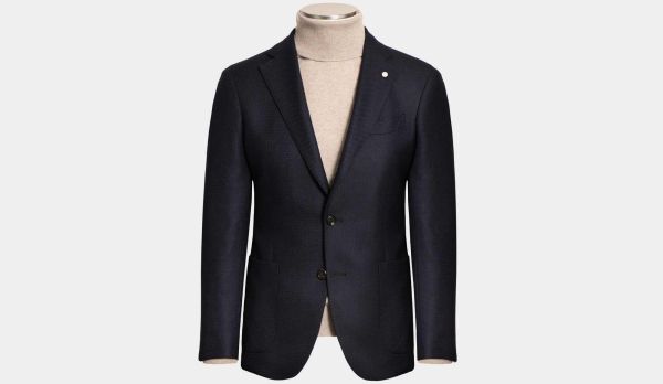 Lubiam Jacket Fantasy Weave Navy