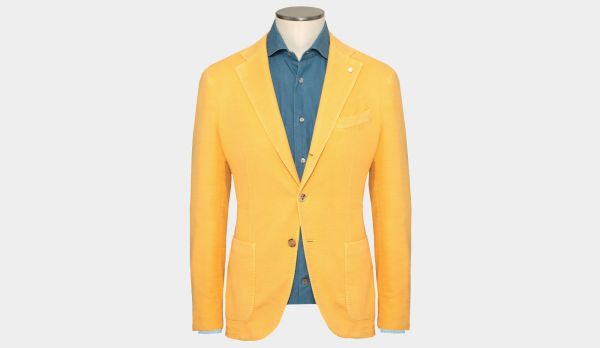 Lubiam Garment Dyed Jacket Corn