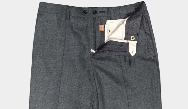 Marco Pescarolo Trousers Wool-Cashmere Grey-Blue