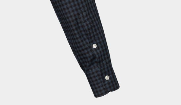 Barba Napoli Flannel Shirt Blue-Black