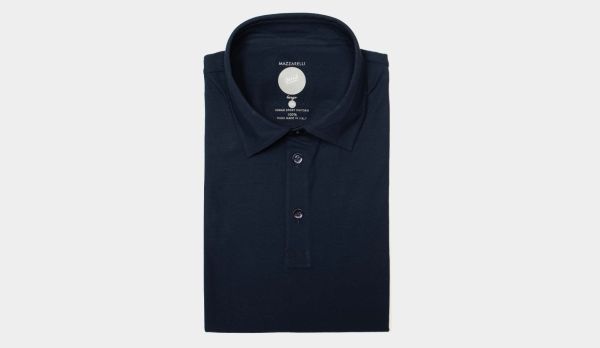Mazzarelli Ice-Cotton Polo Navy
