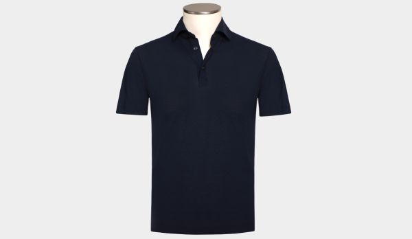 Mazzarelli Ice-Cotton Polo Navy