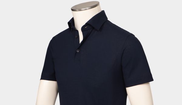 Mazzarelli Ice-Cotton Polo Navy