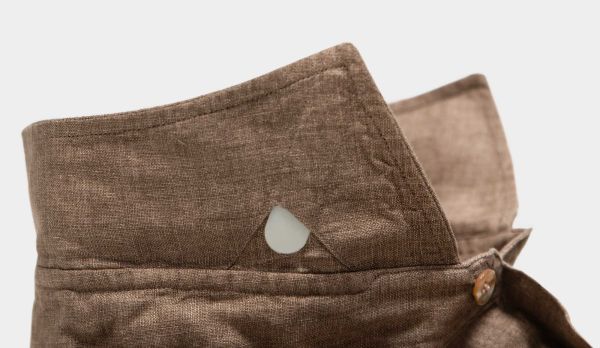 Mazzarelli Cargoshirt Linen Brown