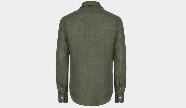 Mazzarelli Cargoshirt Linen Green