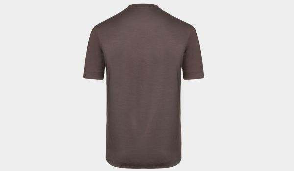 Mazzarelli T-shirt Merinos Brown