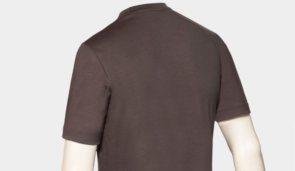 Mazzarelli T-shirt Merinos Brown