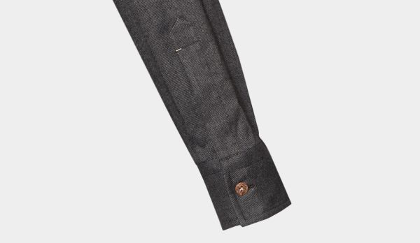 Mazzarelli Overshirt Cotton-Flannel Antracite