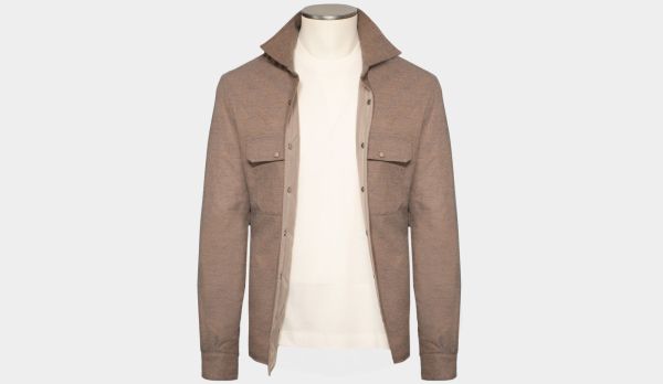 Mazzarelli Shirt Jacket Taupe