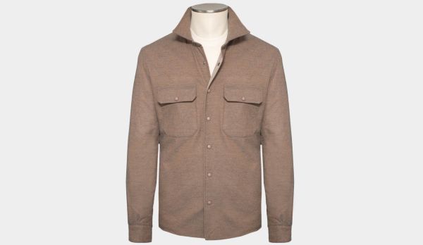 Mazzarelli Shirt Jacket Taupe