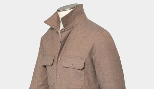 Mazzarelli Shirt Jacket Taupe