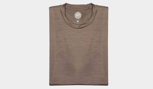 Mazzarelli T-shirt Merinos Beige
