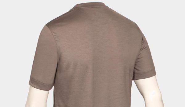 Mazzarelli T-shirt Merinos Beige