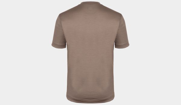 Mazzarelli T-shirt Merinos Beige
