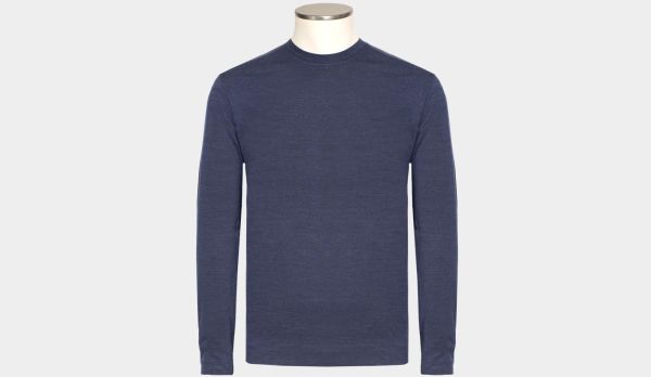 Mazzarelli Crewneck Wool Navy