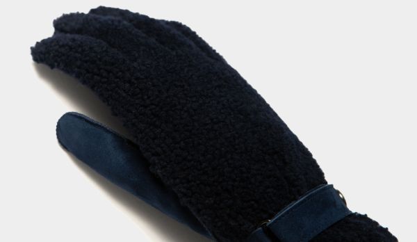 Mazzoleni Gloves 'Shearling' Blue