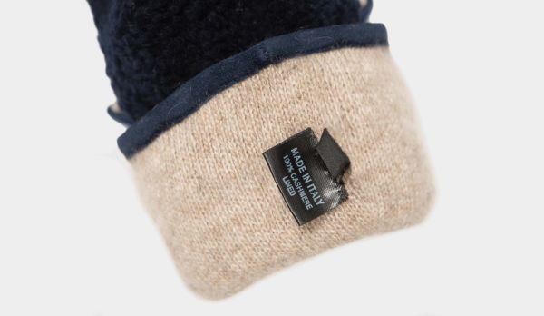 Mazzoleni Gloves 'Shearling' Blue