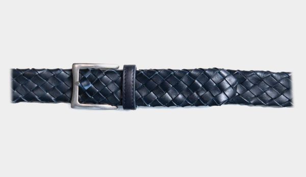 Andrea d'Amico Braided  Calf Leather Blue