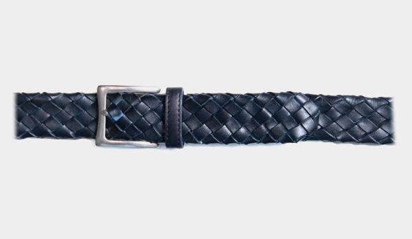 Andrea d'Amico Braided  Calf Leather Blue