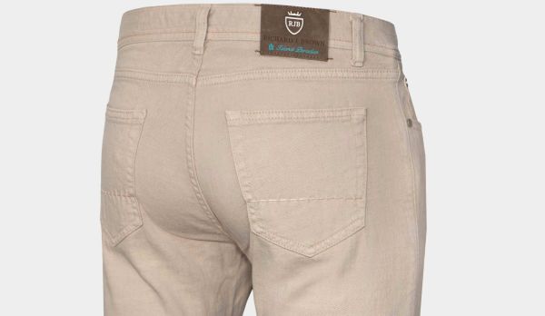 Richard J Brown Jeans Cotton-Linen Beige