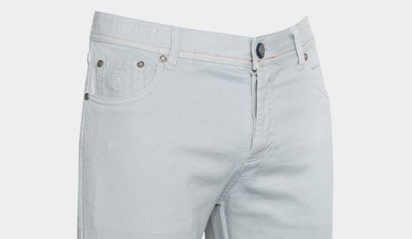 Richard J Brown Jeans Cotton-Linen Ice