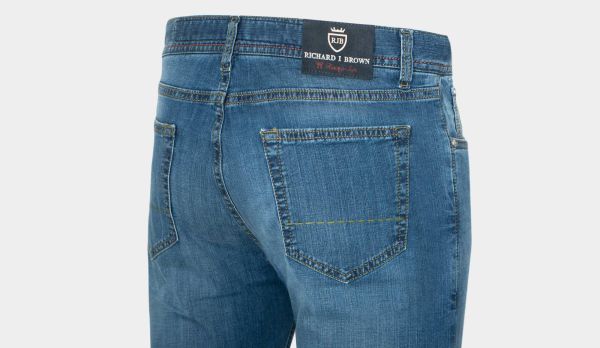 Richard J Brown Jeans 'Rising Sun' Blue