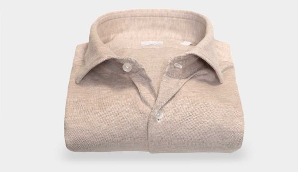 Xacus Cotton Jersey Shirt Beige