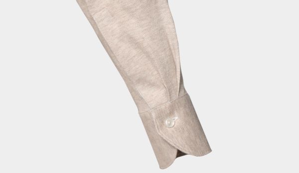 Xacus Cotton Jersey Shirt Beige